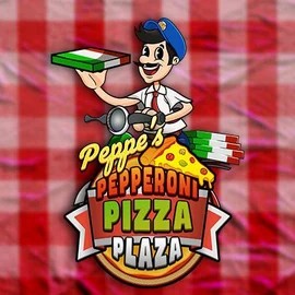 Peppe’s Pepperoni Pizza Plaza logo by Pragmatic Play at Novibet Casino